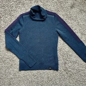 Under Armour Women's ColdGear Fitted Turtle Neck Long Sleeve Top SM